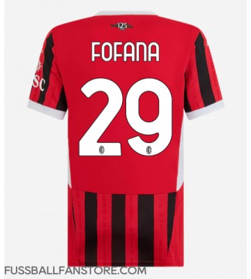 AC Milan Youssouf Fofana #29 Replik Heimtrikot Damen 2024-25 Kurzarm